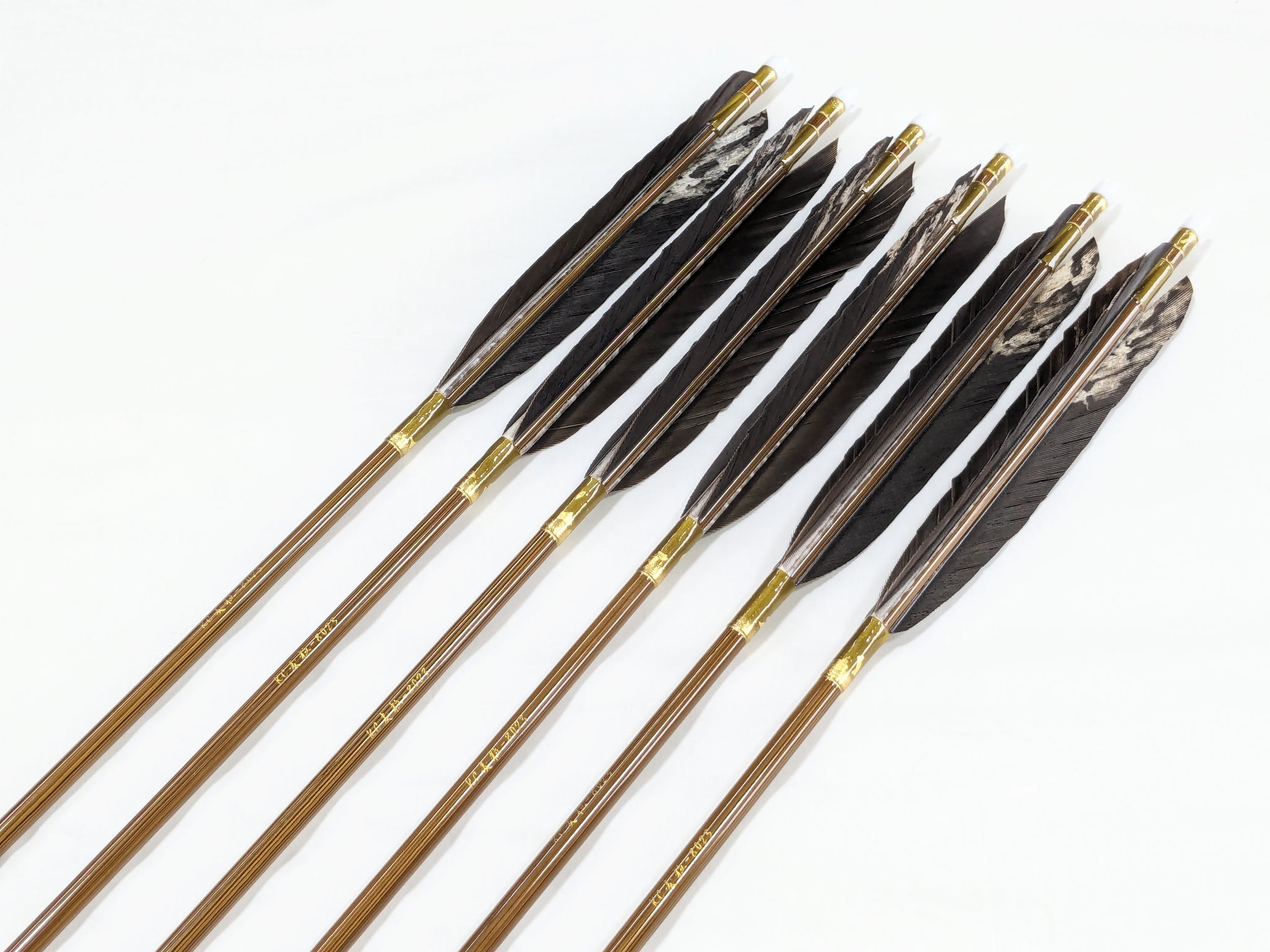 弓道 カーボン矢 KC麦粒カーボン80-23 遠的カーボン矢 6本組 KC麦粒-8023 グースナタ羽 (2) - 大阪