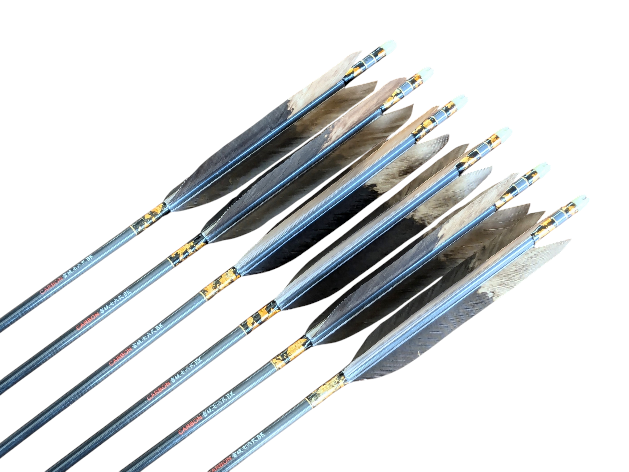 カーボン矢 6本組 雷槌（いかづち）八〇式・竹 白鷹 弓道 矢